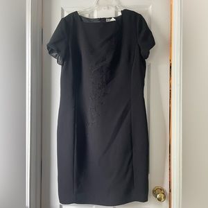 Black dress with beaded embellishment